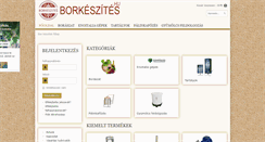 Desktop Screenshot of borkeszites.hu