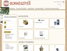 Tablet Screenshot of borkeszites.hu